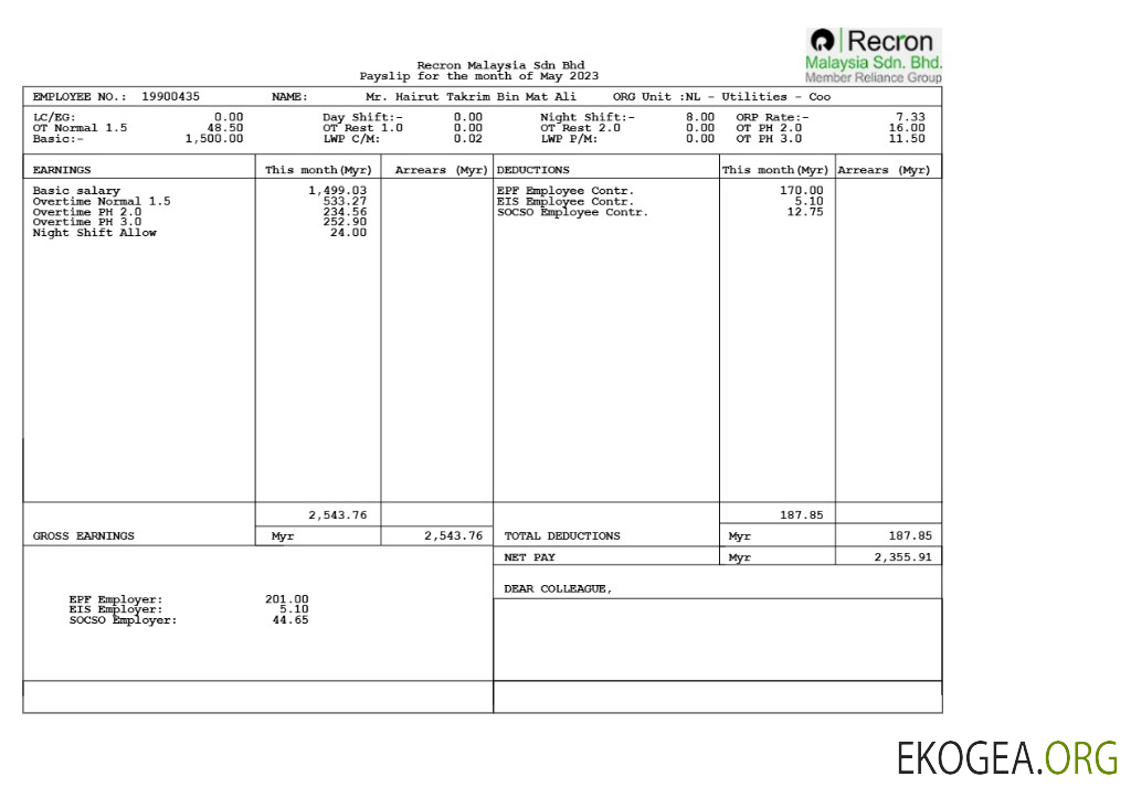 Modèle de fiche de paie Recron Malaisie aux formats Word et PDF.pdf, 1